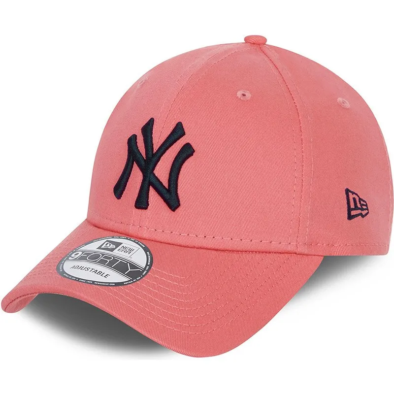 Casquette Courb E Rose Ajustable Avec Logo Noir Forty League Essential