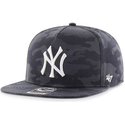 casquette-plate-bleue-marine-camouflage-snapback-new-york-yankees-mlb-captain-dt-47-brand