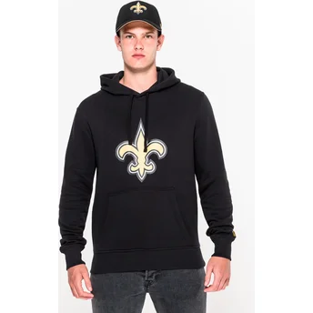 Sweat à capuche noir Pullover Hoodie New Orleans Saints NFL New Era