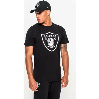 T-shirt à manche courte noir Las Vegas Raiders NFL New Era