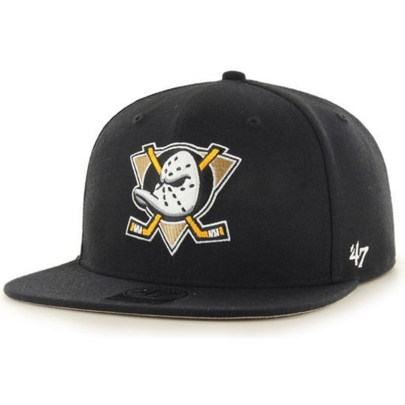 casquette-plate-noire-snapback-anaheim-ducks-nhl-no-shot-captain-47-brand
