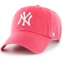 casquette-courbee-chewing-gum-rose-new-york-yankees-mlb-clean-up-47-brand