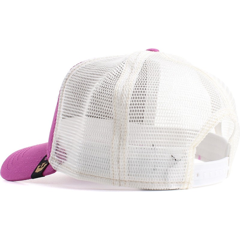 casquette-trucker-rose-chat-bite-back-goorin-bros