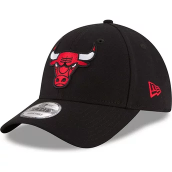 Casquette courbée noire ajustable 9FORTY The League Chicago Bulls NBA New Era
