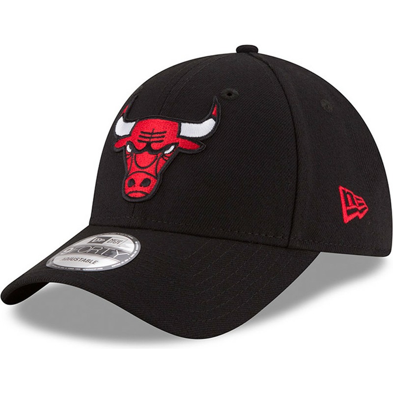 casquette-courbee-noire-ajustable-9forty-the-league-chicago-bulls-nba-new-era