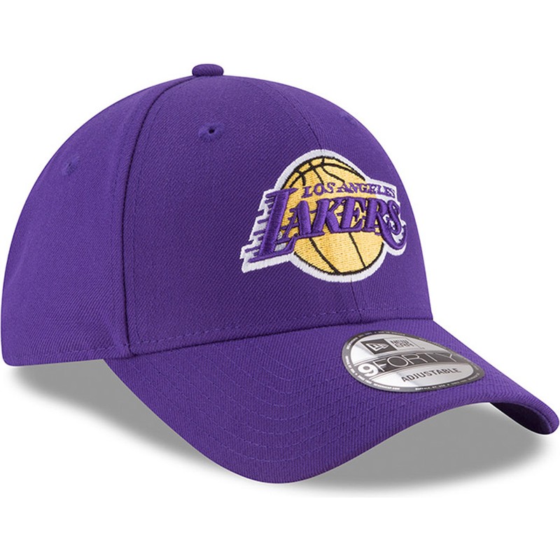 casquette-courbee-violette-ajustable-9forty-the-league-los-angeles-lakers-nba-new-era