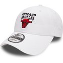 casquette-courbee-blanche-ajustable-9forty-washed-chicago-bulls-nba-new-era