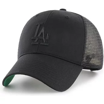 Casquette trucker noire avec logo noir Los Angeles Dodgers MLB MVP Branson 47 Brand