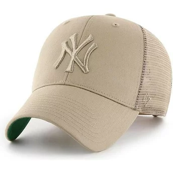 Casquette trucker beige avec logo beige New York Yankees MLB MVP Branson 47 Brand