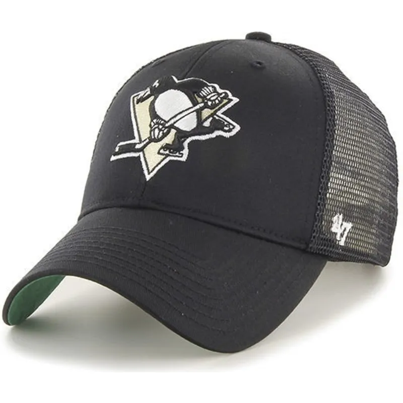 Men's New Era Black Pittsburgh Penguins Vintage Team Rope A-Frame