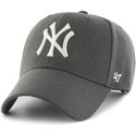 casquette-courbee-grise-fonce-snapback-new-york-yankees-mlb-mvp-47-brand