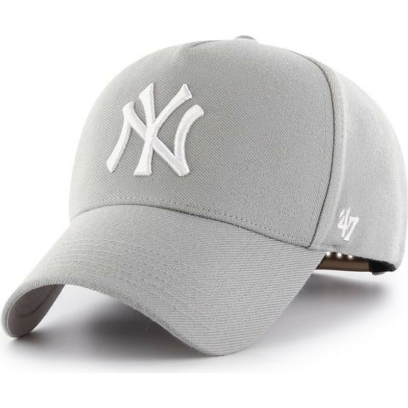 casquette-courbee-grise-snapback-new-york-yankees-mlb-mvp-47-brand
