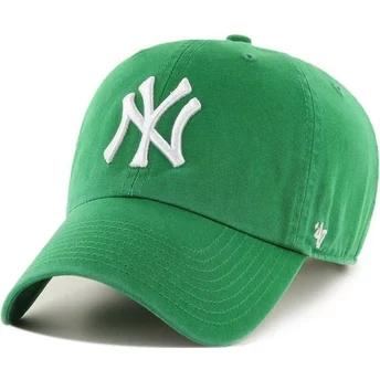 Casquette courbée verte New York Yankees MLB Clean Up 47 Brand