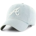 casquette-courbee-bleue-claire-atlanta-braves-mlb-clean-up-meadowood-47-brand