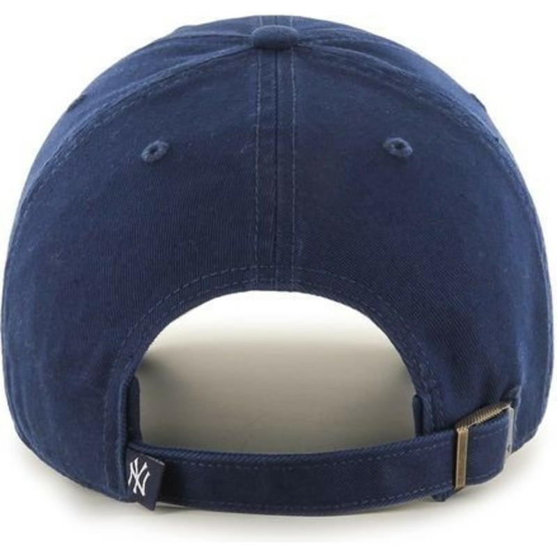 casquette-courbee-bleue-marine-claire-new-york-yankees-mlb-clean-up-47-brand