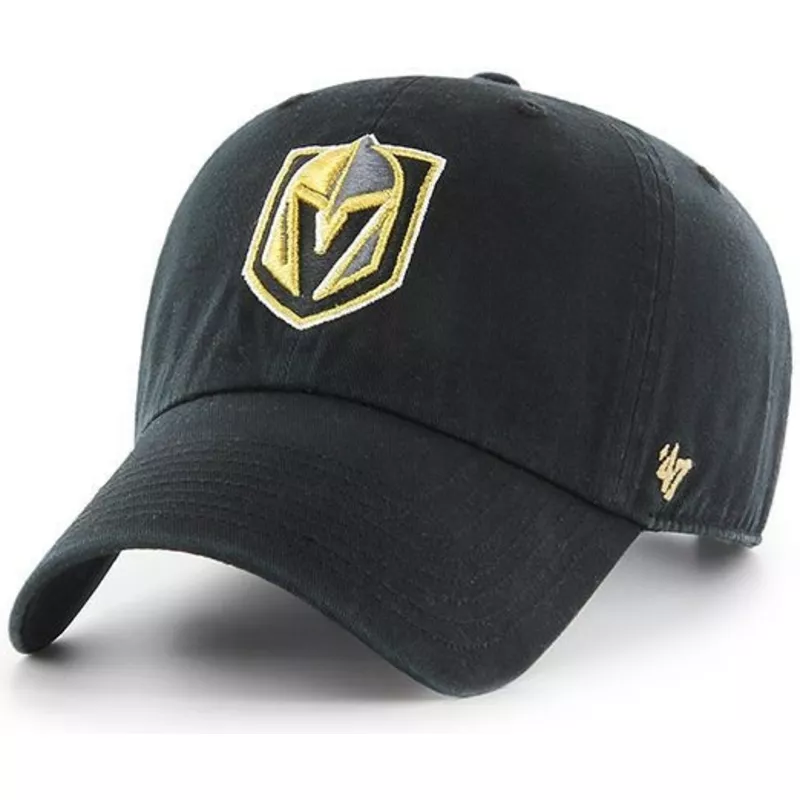 casquette-courbee-noire-vegas-golden-knights-nhl-clean-up-47-brand