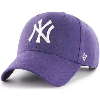 Casquette courbée violette snapback New York Yankees MLB MVP 47 Brand