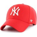 casquette-courbee-rouge-snapback-new-york-yankees-mlb-mvp-47-brand