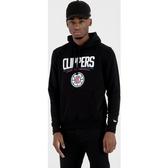 Sweat à capuche noir Pullover Hoody Los Angeles Clippers NBA New Era