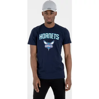 T-shirt à manche courte bleu marine Charlotte Hornets NBA New Era