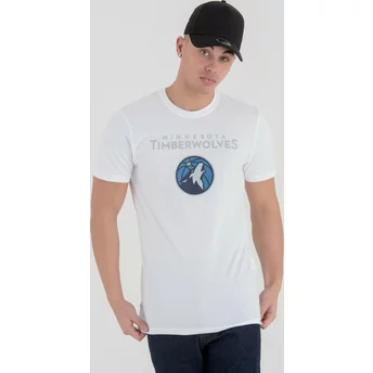 T-shirt à manche courte blanc Minnesota Timberwolves NBA New Era