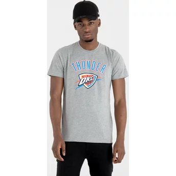 T-shirt à manche courte gris Oklahoma City Thunder NBA New Era