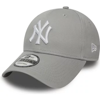 Casquette courbée grise ajustable 9FORTY Essential New York Yankees MLB New Era