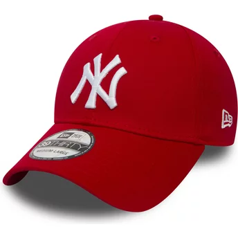 Casquette courbée rouge ajustée 39THIRTY Classic New York Yankees MLB New Era