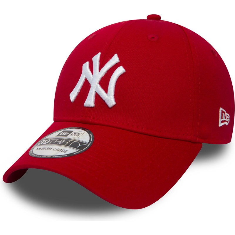 casquette-courbee-rouge-ajustee-39thirty-classic-new-york-yankees-mlb-new-era