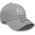 casquette-courbee-grise-ajustee-39thirty-classic-new-york-yankees-mlb-new-era