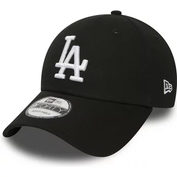 Casquette courbée noire ajustable 9FORTY Essential Los Angeles Dodgers MLB New Era