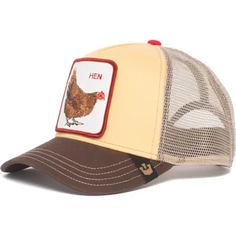 casquette-trucker-jaune-poule-hen-goorin-bros