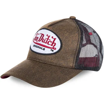 Casquette trucker marron OG Von Dutch