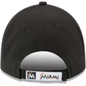 casquette-courbee-noire-ajustable-9forty-the-league-miami-marlins-mlb-new-era