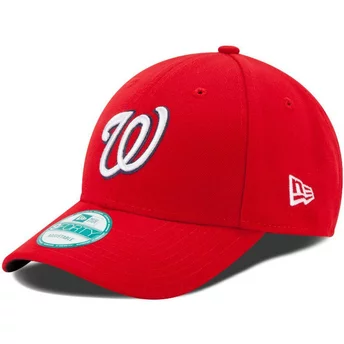 Casquette courbée rouge ajustable 9FORTY The League Washington Nationals MLB New Era