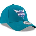 casquette-courbee-bleue-ajustable-9forty-the-league-charlotte-hornets-nba-new-era