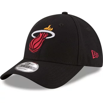 Casquette courbée noire ajustable 9FORTY The League Miami Heat NBA New Era