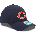 casquette-courbee-bleue-marine-ajustable-9forty-the-league-chicago-bears-nfl-new-era