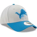 casquette-courbee-grise-et-bleue-ajustable-9forty-the-league-detroit-lions-nfl-new-era