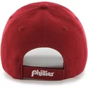 casquette-courbee-rouge-ajustable-avec-logo-classique-philadelphia-phillies-mlb-mvp-cooperstown-47-brand