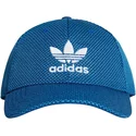 casquette-courbee-bleue-avec-logo-blanc-trefoil-primeknit-adidas