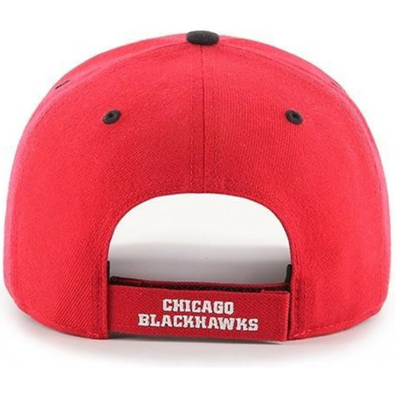 casquette-courbee-rouge-chicago-blackhawks-nhl-mvp-dp-audible-47-brand