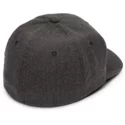 casquette-courbee-noire-ajustee-full-stone-hthr-xfit-charcoal-heather-volcom