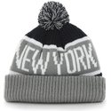 bonnet-gris-et-bleue-marine-avec-pompom-new-york-yankees-mlb-cuff-knit-calgary-47-brand