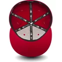 casquette-plate-rouge-ajustee-59fifty-chain-stitch-chicago-bulls-nba-new-era