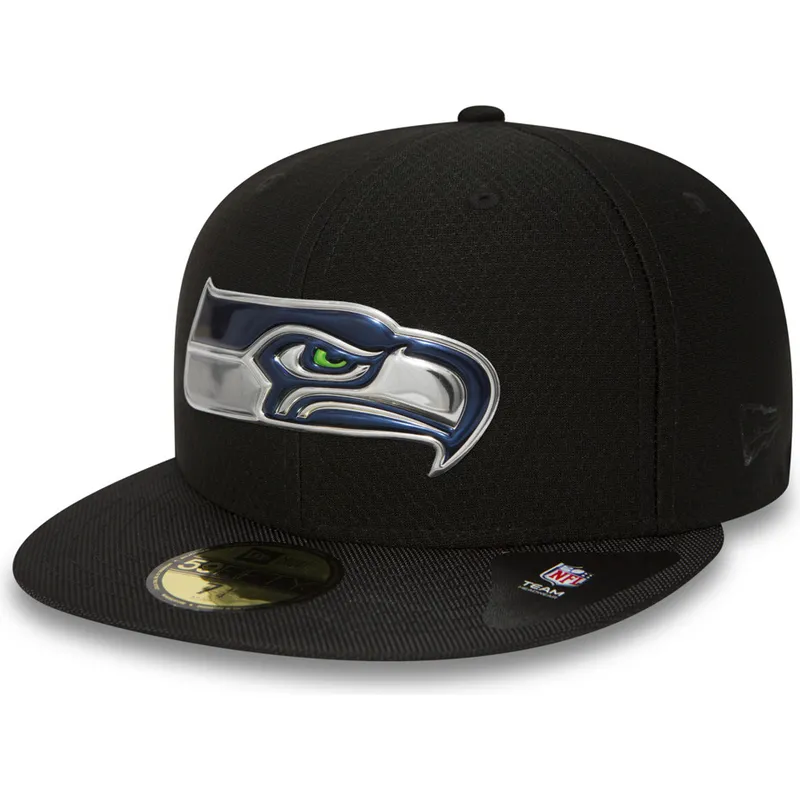 Casquette ajustée New Era 59FIFTY The Beach de Cal State Long Beach - Noir