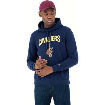 Sweat à capuche bleu marine Pullover Hoody Cleveland Cavaliers NBA New Era