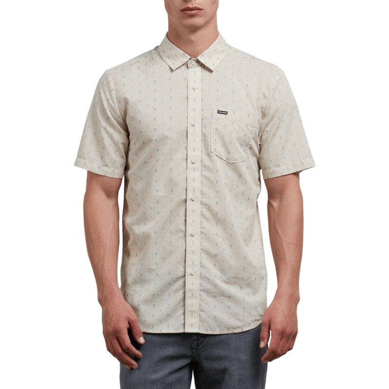 chemise-a-manche-courte-grise-rollins-clay-volcom