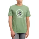 t-shirt-a-manche-courte-vert-crisp-stone-dark-kelly-volcom