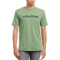 t-shirt-a-manche-courte-vert-crisp-euro-dark-kelly-volcom